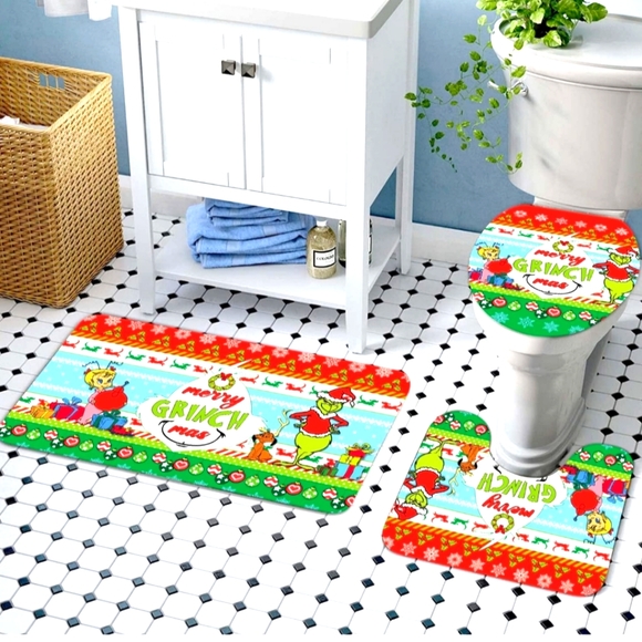 Grinch bathroom set 4 pc - Picture 5 of 7